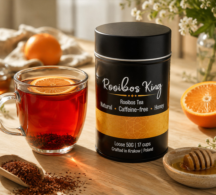 Rooibos Long Cut z pomarańczą i miodem